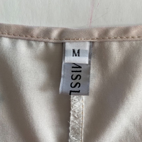 Misslook Floral Dress Shell Top Blouse Womens Medium Muted Pastel Colors Lovely - Picture 4 of 13